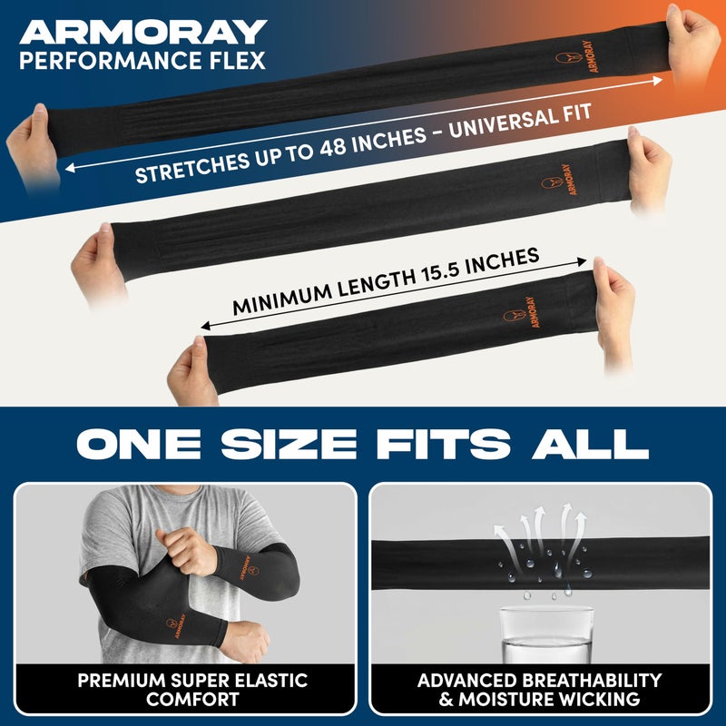 ARMORAY Arm Sleeves for Men - Tattoo Cover Up Sleeves - Arm Sleeves for Women - Sleeves to Cover Arms for Women & Men - Arm Compression Sleeve - Image 4